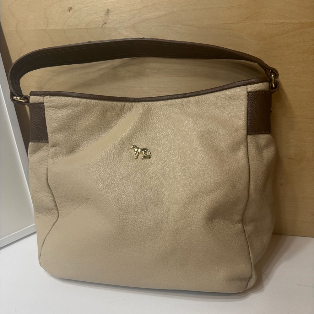 Emma Fox Tan and Brown Shoulder Bag leather - Picture 3 of 13